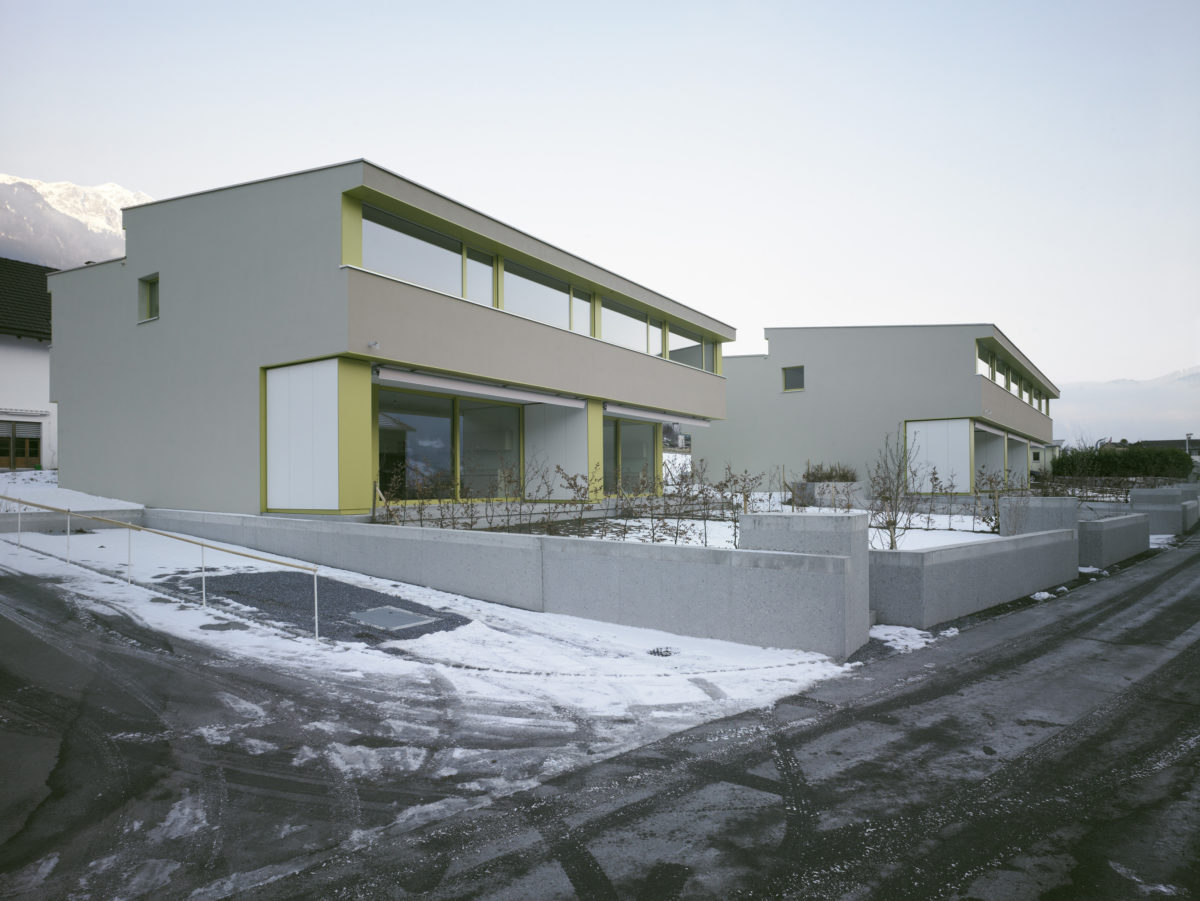 Maienfeld - Reihenhaussiedlung mit fünf Einheiten - Schmid Schaerer Architekten Zürich